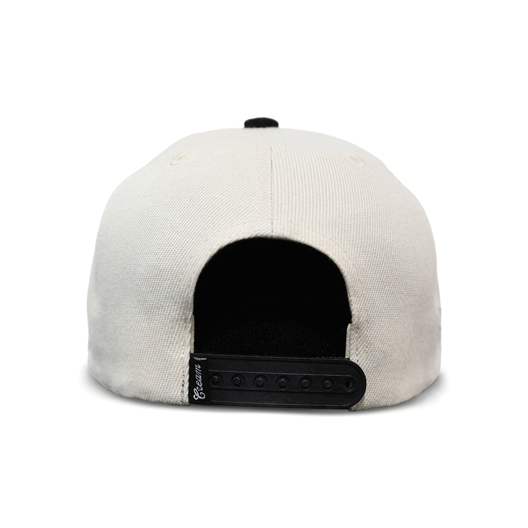 Cream World Series Snapback (Bone/Black)