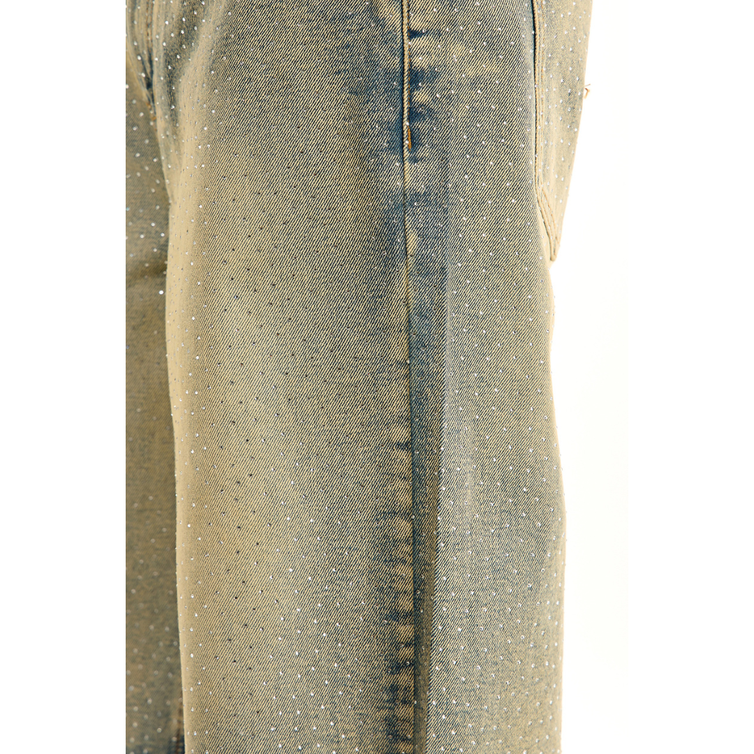 KDNK Rhinestone Shorts (Blue)