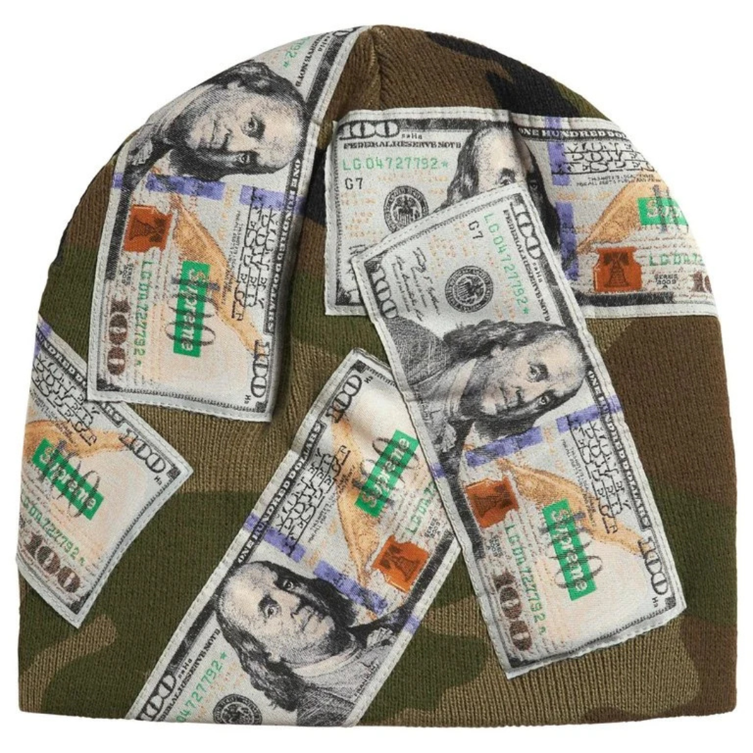 Supreme Money Beanie (Woodland Camo)