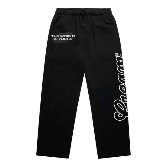 Cream The World Is Yours Cuffless Pants (Black)