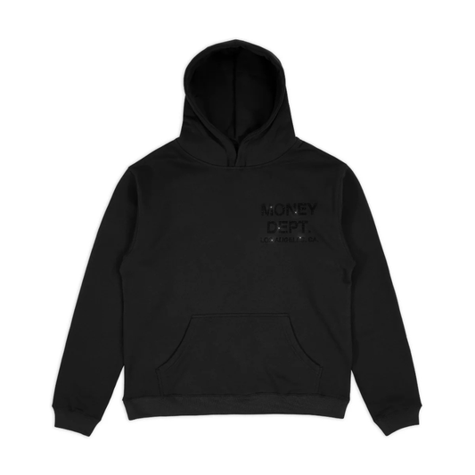 Money Dept Rhinestone Hoodie (Black)