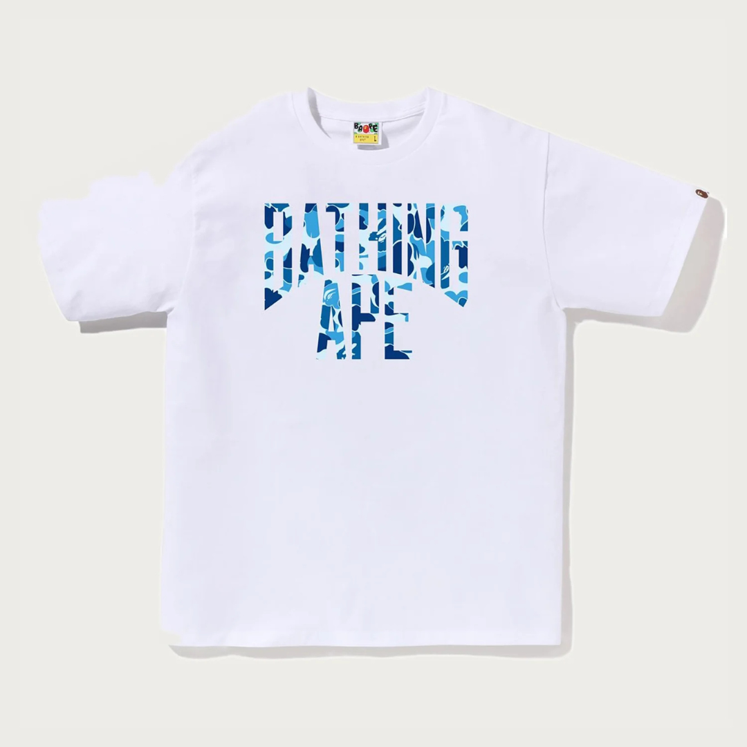 Bape ABC Camo NYC Logo Tee (White/Blue)