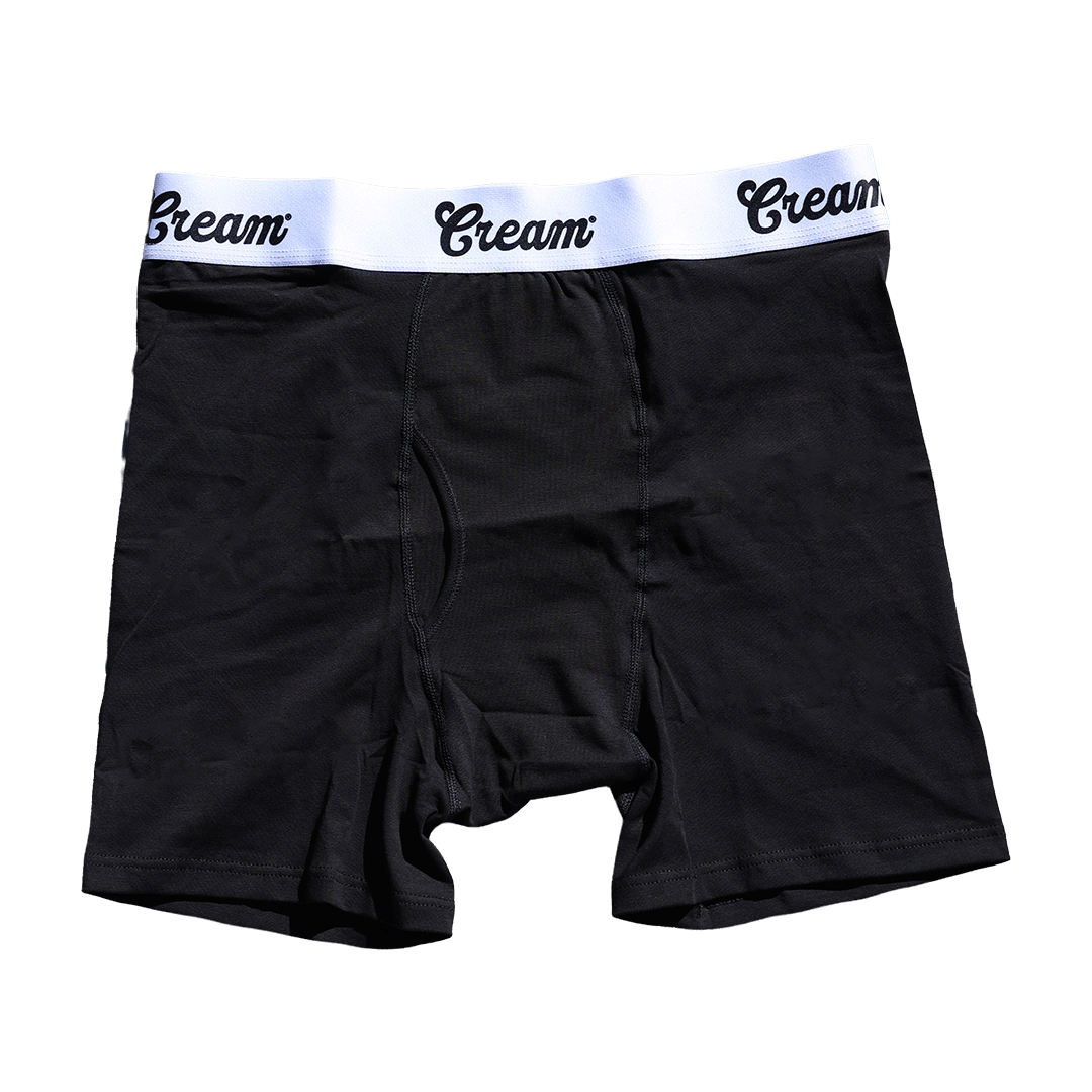 Cream Boxer Briefs (3 Pack)(Black/White)