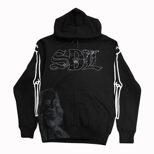 SDL Rhinestone Hoodie (Black)