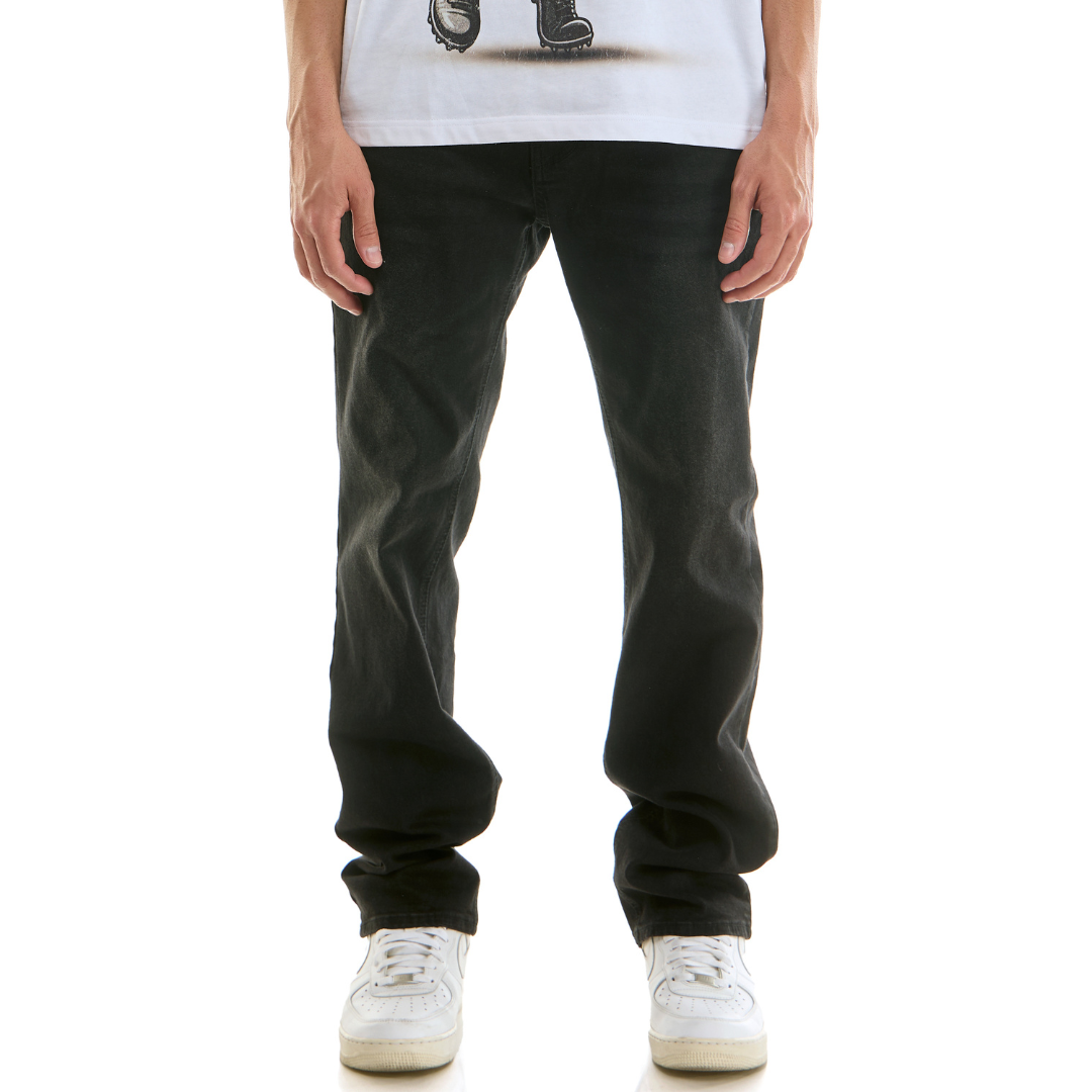 KDNK Slim Straight Denim Jeans (Black)(103)