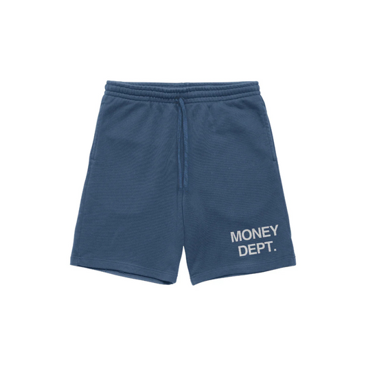 Money Dept Shorts (Washed Blue)