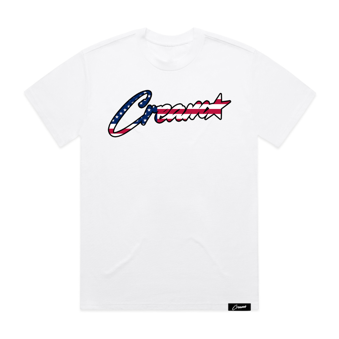 Cream America Tee (White)