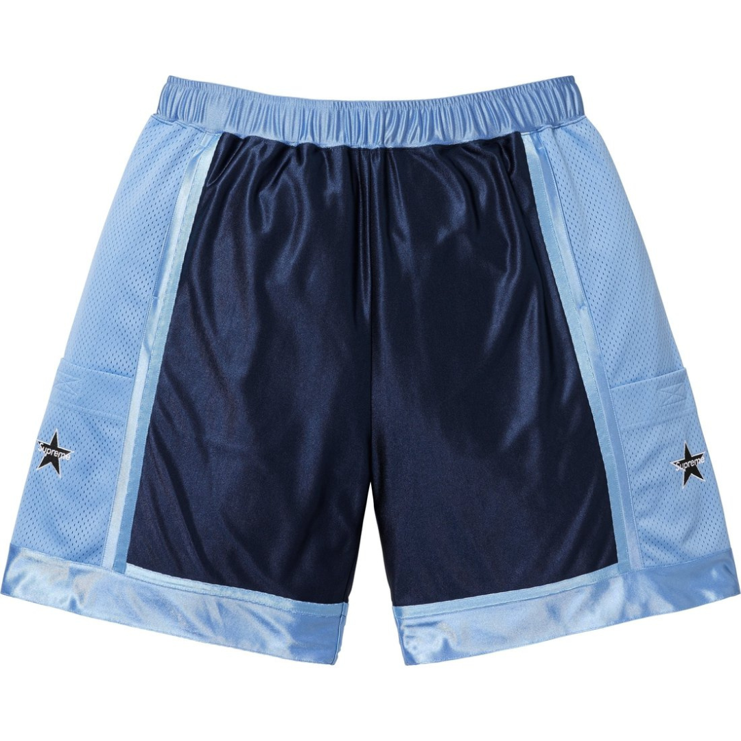 Supreme Side Pocket Basketball Shorts (Light Blue)