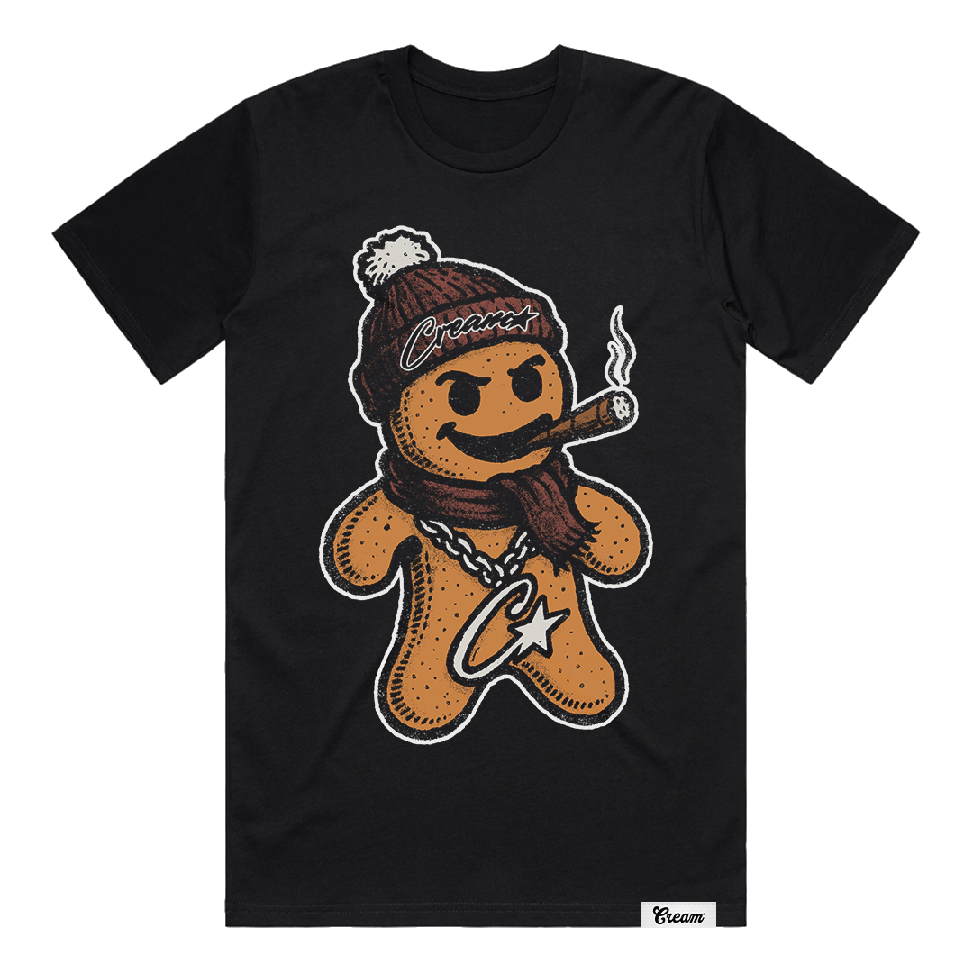 Cream Christmas Tee 2025 (Black)