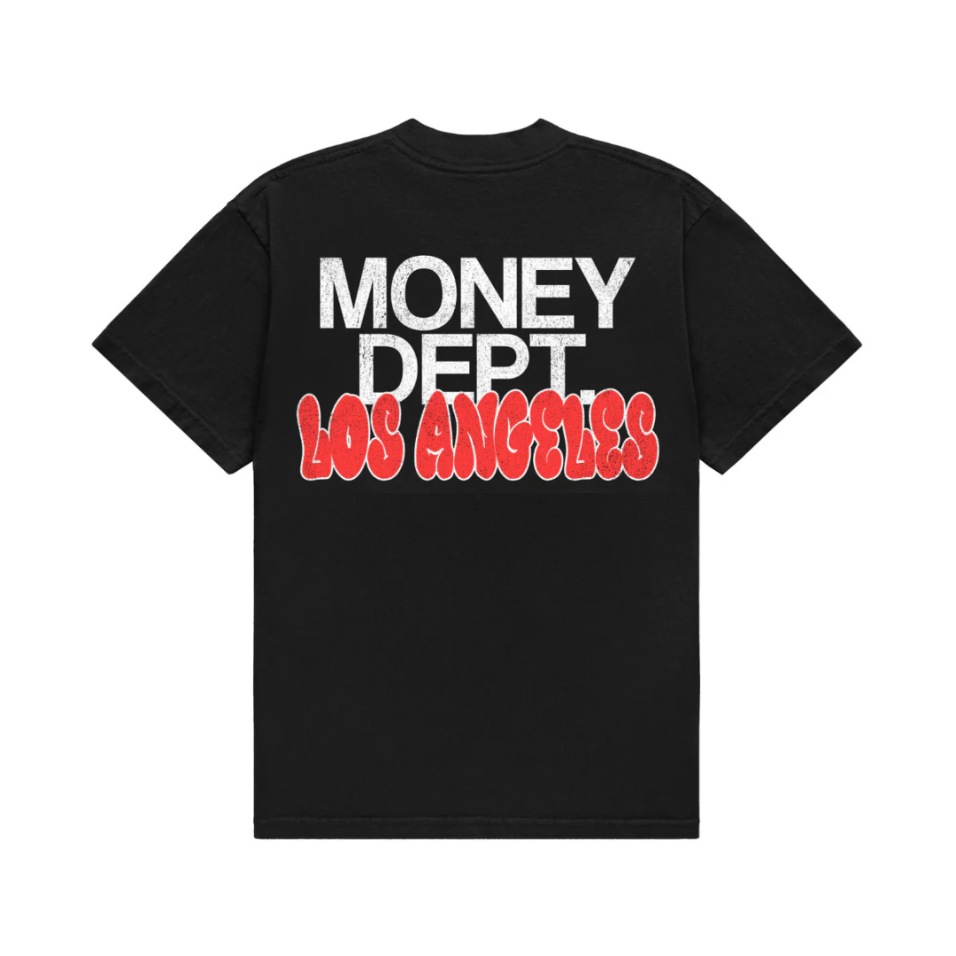 Money Dept Red LA Tee (Black/Red)