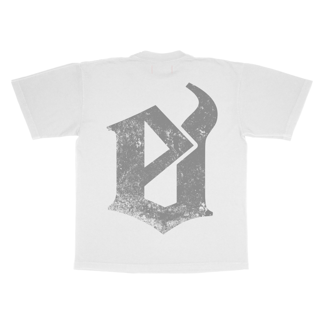 Evil Vice Varsity Tee (White)
