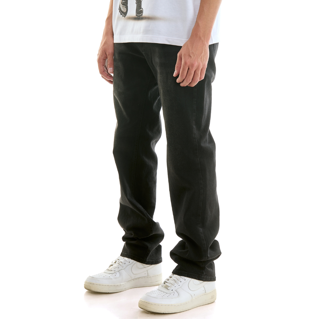 KDNK Slim Straight Denim Jeans (Black)(103)