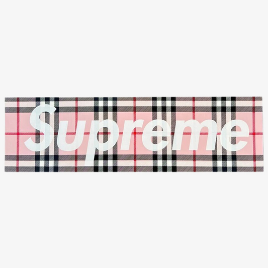 Supreme Burberry Sticker (Pink)
