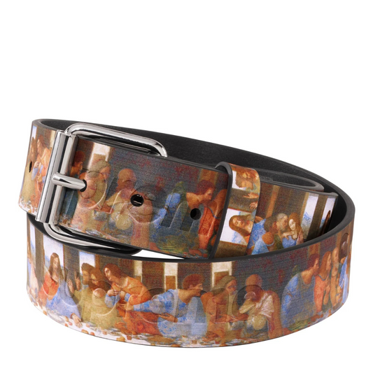 Supreme Last Supper Leather Belt (Multicolor)