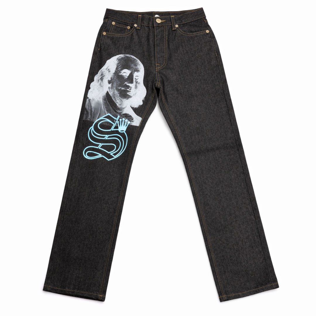 SDL Light Blue S Crown Denim Jeans (Charcoal)