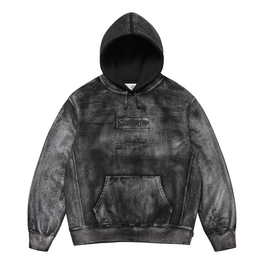Supreme MM6 Maison Margiela Foil Box Logo Hoodie (Black)