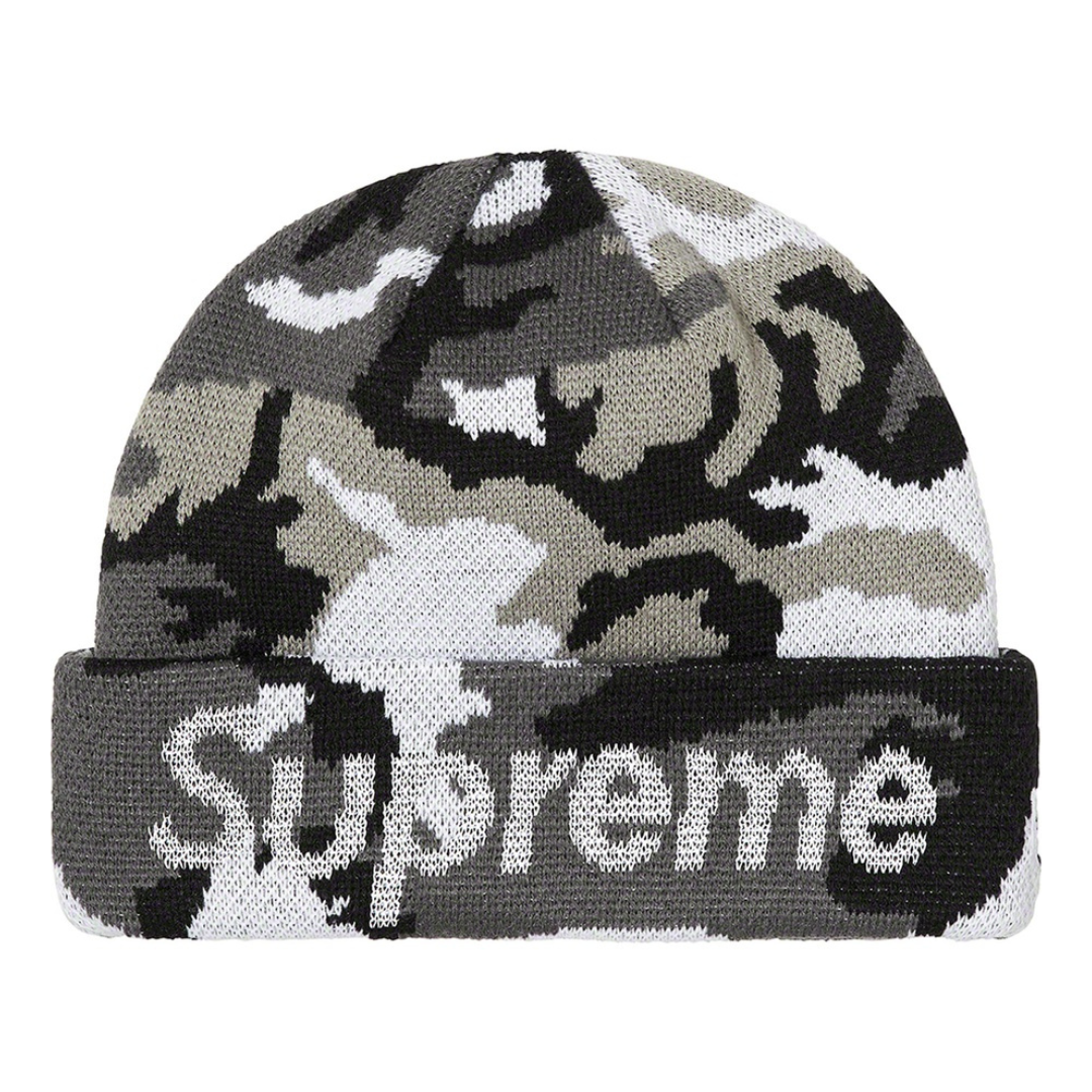 Supreme New Era Split Beanie (Black)