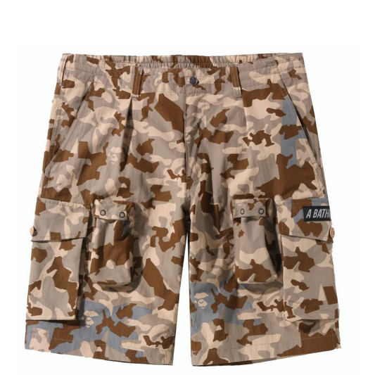 Bape Sand Camo Multi Pocket Wide Fit Shorts