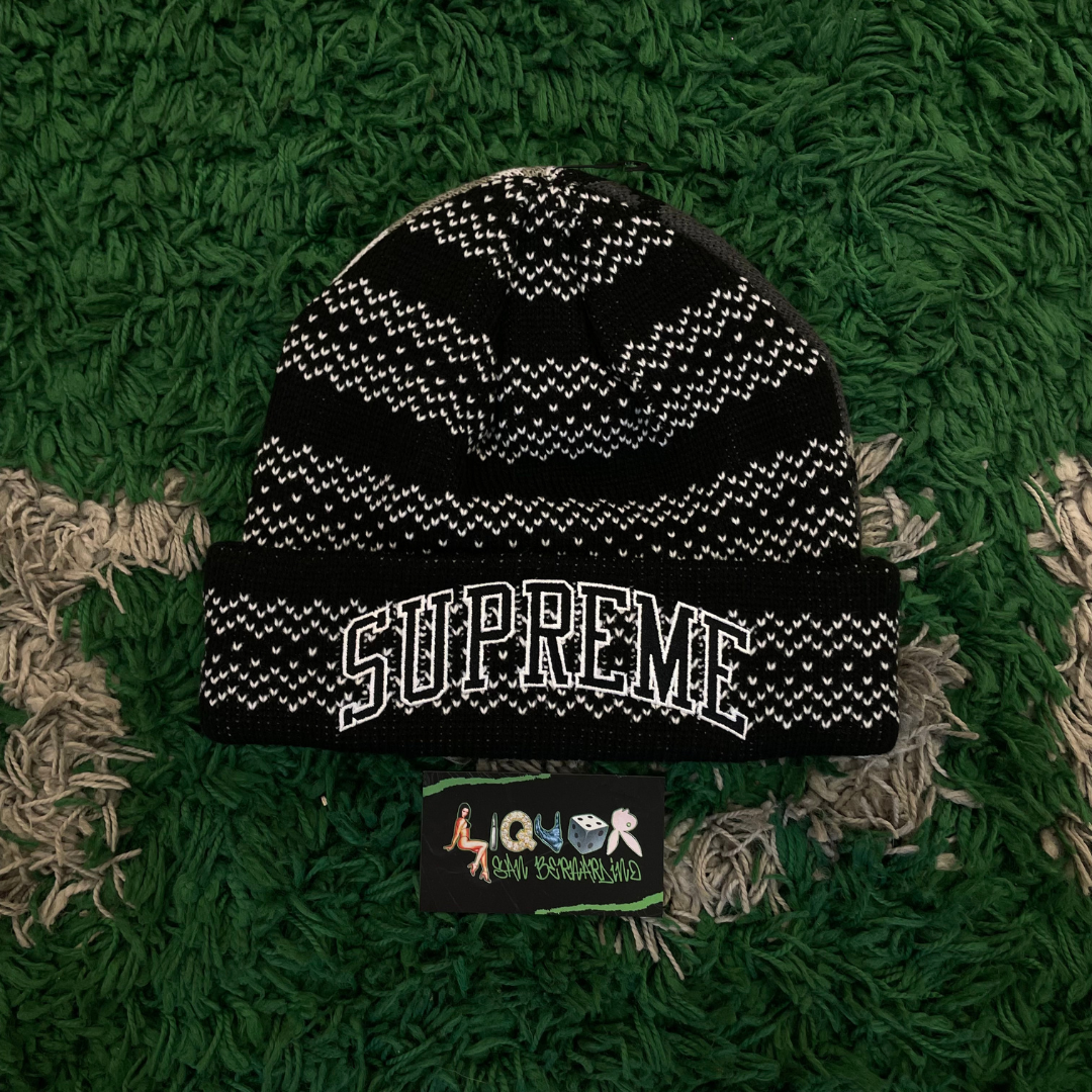 Supreme New Era Split Beanie (Black)