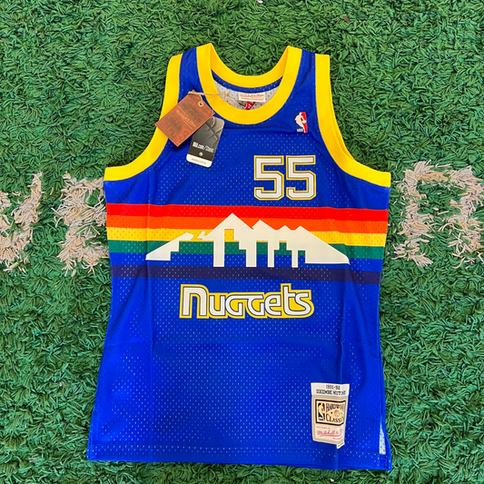 NBA Swingman Road Jersey Nuggets 91 Dikembe Mutombo